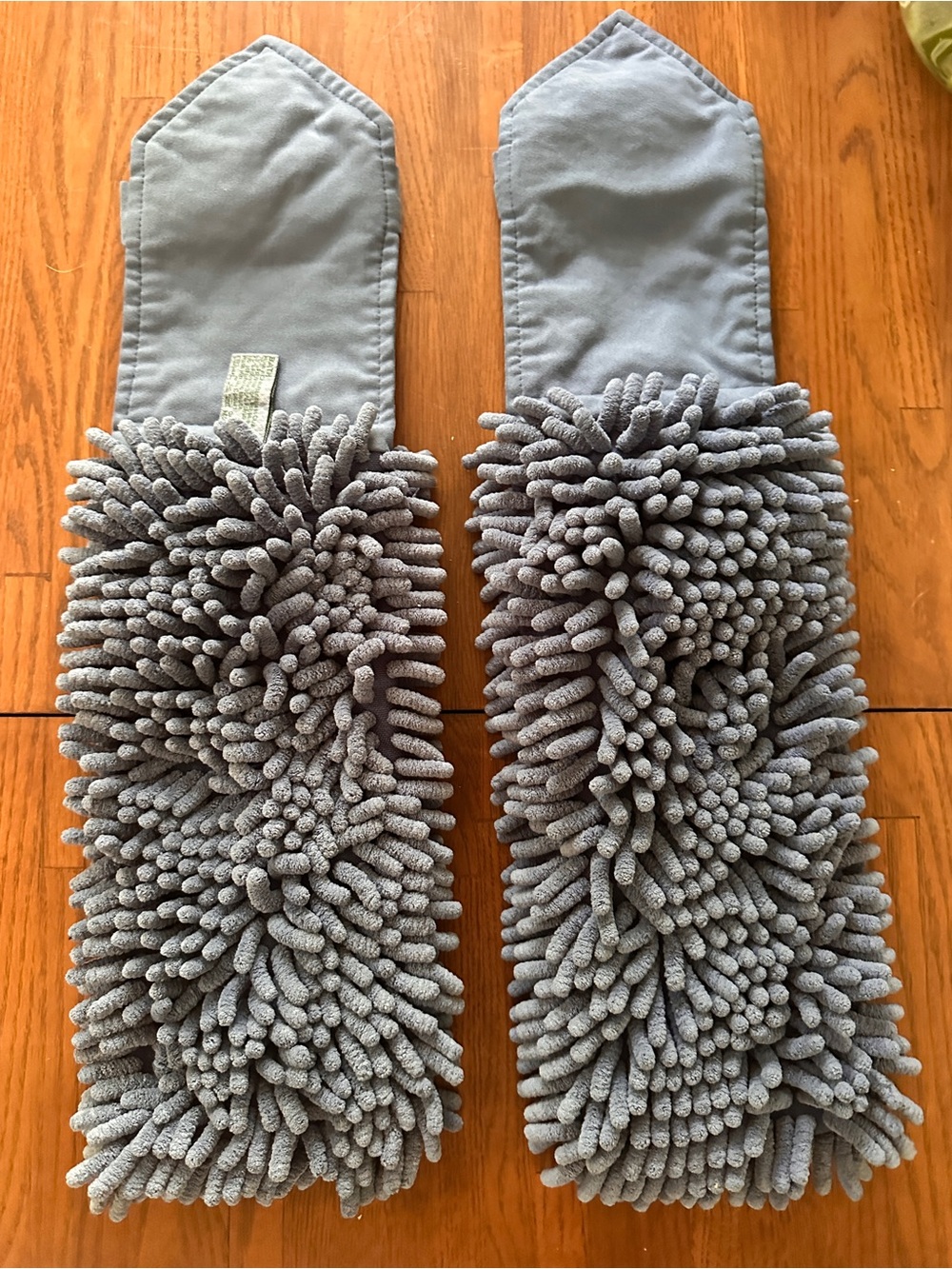 2 Norwex Gray Chenille Microfiber hand towels Pair - Picture 2 of 3